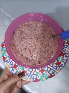 Una foto de Helado de arándanos