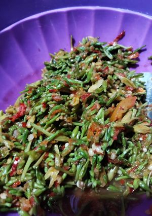 Foto resep Tumis bunga pepaya/kates tidak terlalu pahit
