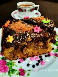 عکسی از دستور کیک کاکائویی قابلمه ای