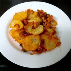 My Chorizo,Chicken, Mushroom Hot Pot Cheesy Potato 🥰 A picture of My Chorizo,Chicken, Mushroom Hot Pot Cheesy Potato 🥰.