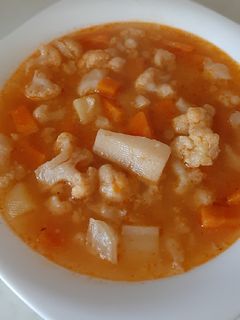 Karfiolleves recept fotója