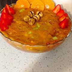 دسر پوره میوه ای عالی 🍓🍒🍎🍉🍑🍊🥭🍍🍌🍋🍈🍏🍐🥝🍇🥥🥕🥒 রেসিপির প্রধান ছবি