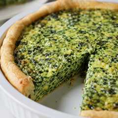 Una foto de Tarta de brócoli y espinaca con mozzarella