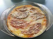 Une photo de moussaka lentilles