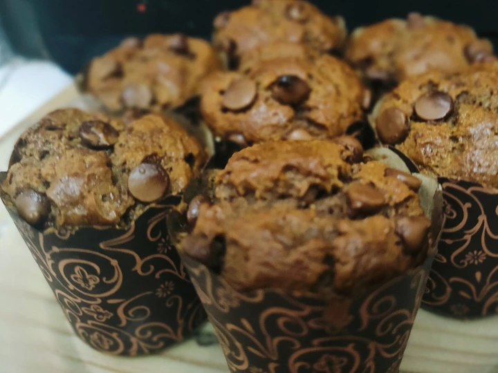 Cara Mudah Membuat Resep  Banana chocochip muffin yang Bikin Ngiler, Menggugah Selera