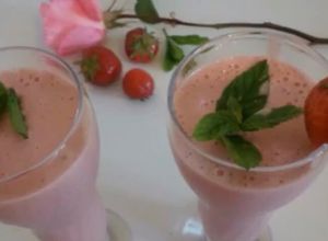صورة لوصفة ملك شيك فراولة 🍓