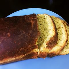 A picture of Italian herbed tomato bread.