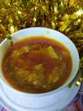 Lauki dal Curry (lau ar cholar dal)