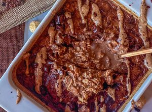 Una foto de Avena horneada choco-avellana en Airfryer