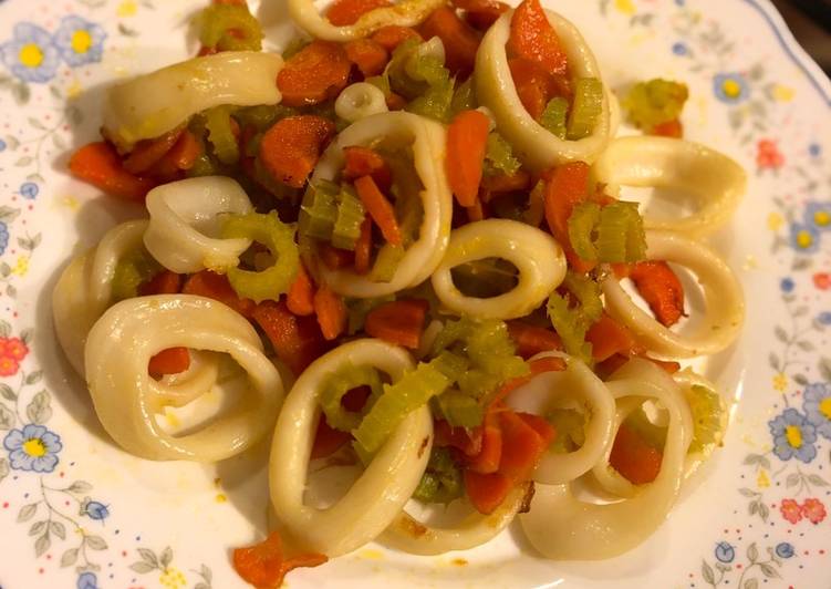 Ricetta Anelli Di Totano Con Carote E Sedano Di Raffaella Cookpad