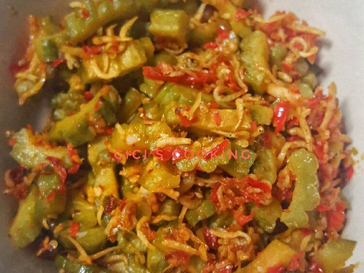 Resep Tumis Pare Teri Pedas (Tidak Pahit) Anti Gagal