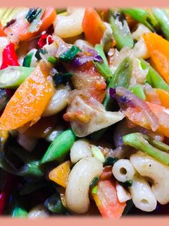 Foto resep Sayur Buncis Tumis Teriyaki Campur Wortel & Makaroni