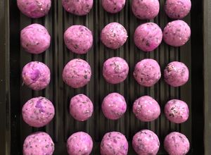 Hình của món Bánh khoai mè (Khoai lang tím 🍠, khoai mỡ tím, mè đen) Không đường, giảm cân 🌺 | Món chay.