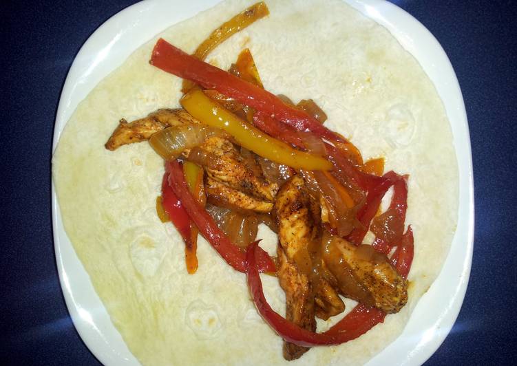 Chicken fajitas