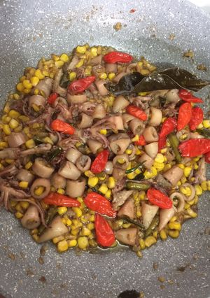 Foto resep Tumis cumi jagung