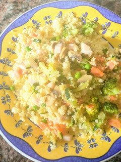 Una foto de Cous Cous con verduras