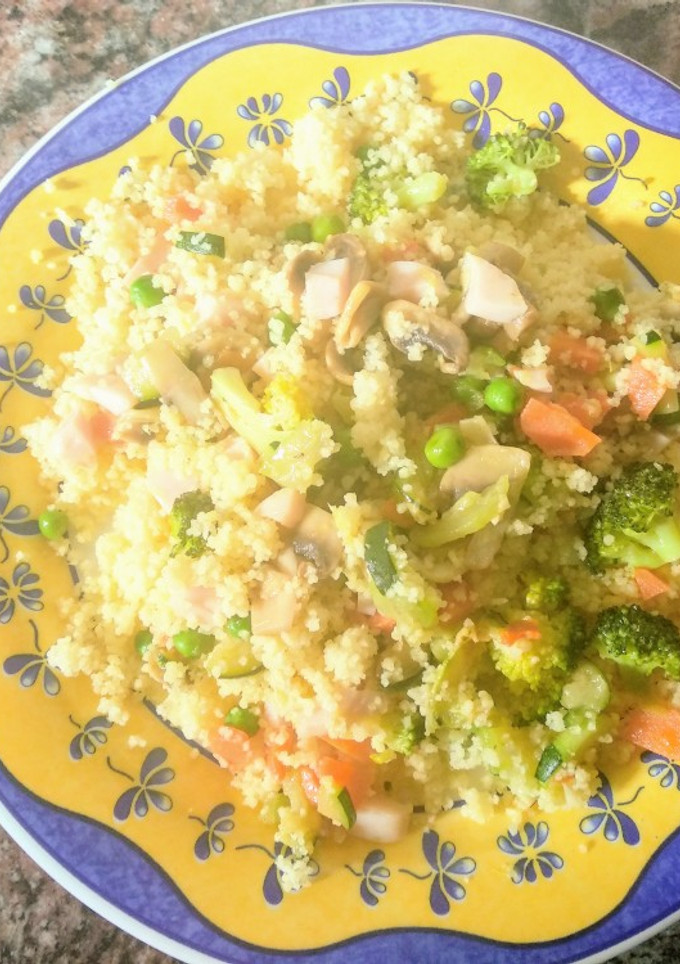 Una foto de Cous Cous con verduras
