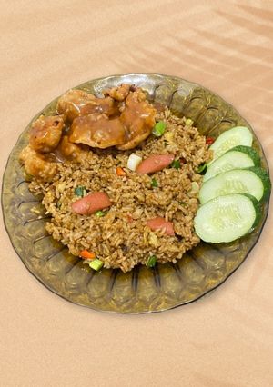 Foto resep Nasi goreng ayam black pepper