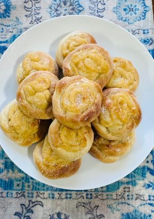 Una foto de Margaritas de crema pastelera 🌼