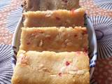 Vanilla cake in frying pan
