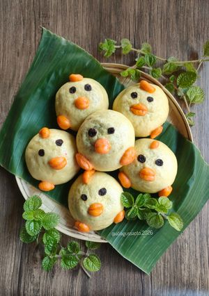 Foto resep Bakpao Labu Kuning Isi Ubi Ungu Keju (1210)