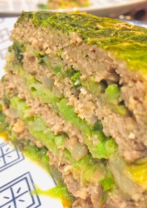 Une photo de Millefeuille de chou au bœuf haché