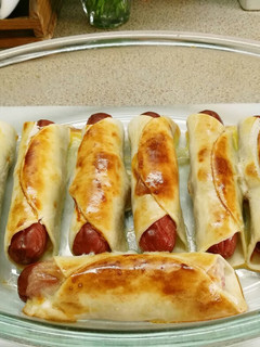 Una foto de Rollitos de salchicha