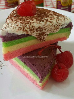Foto resep Rainbow Cake Kukus