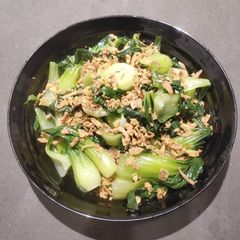 A picture of Boiled Bokchoy.