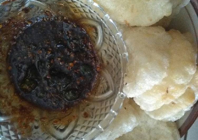 Cireng sambel kacang