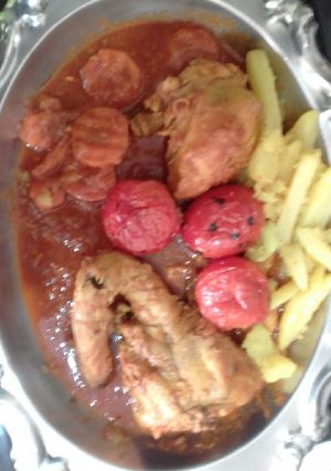 عکسی از دستور خورشت مرغ مجلسی