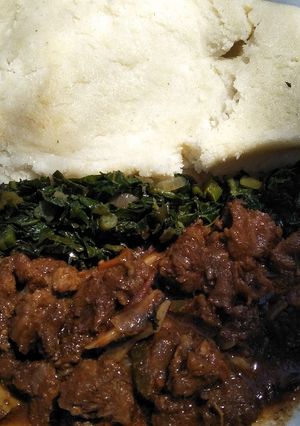 A picture of Ugali beef.