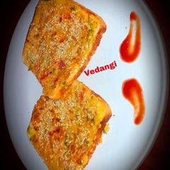 A picture of Moong Dal Toast.