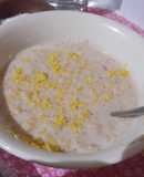 Porridge de limón proteico