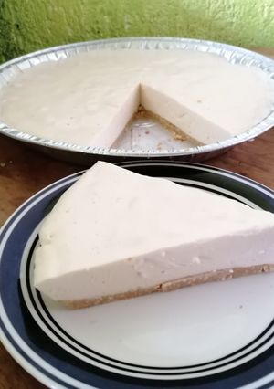 Una foto de Pay de queso sin horno