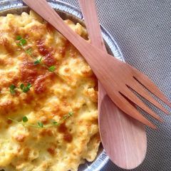 A picture of Baked Mac and Cheese .