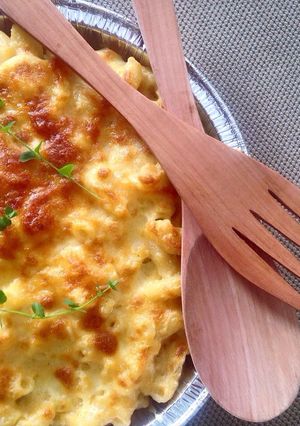 A picture of Baked Mac and Cheese .