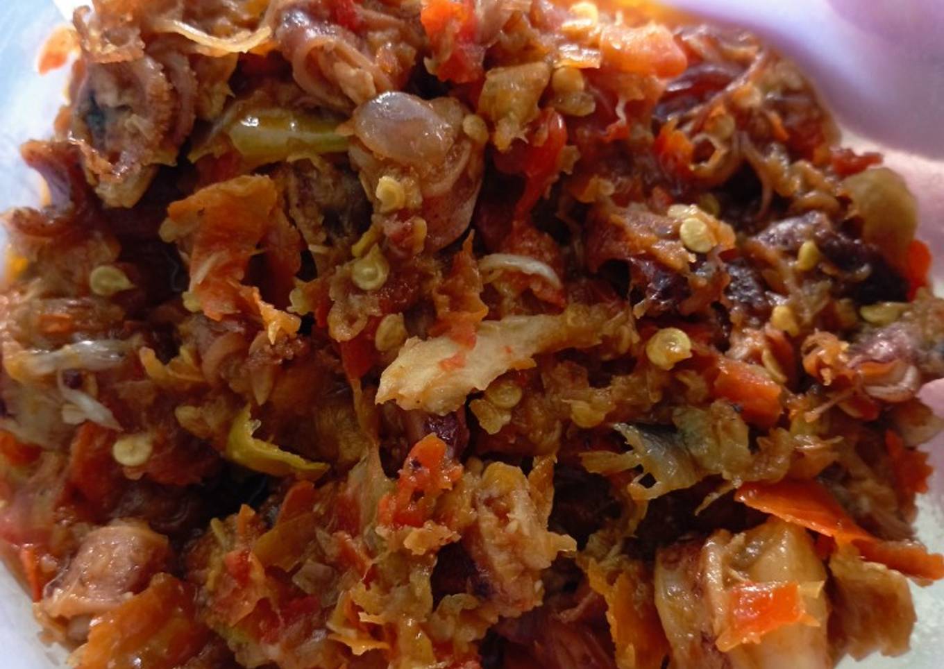 Resep Sambel Cumi Asin (untuk yg suka pedas)