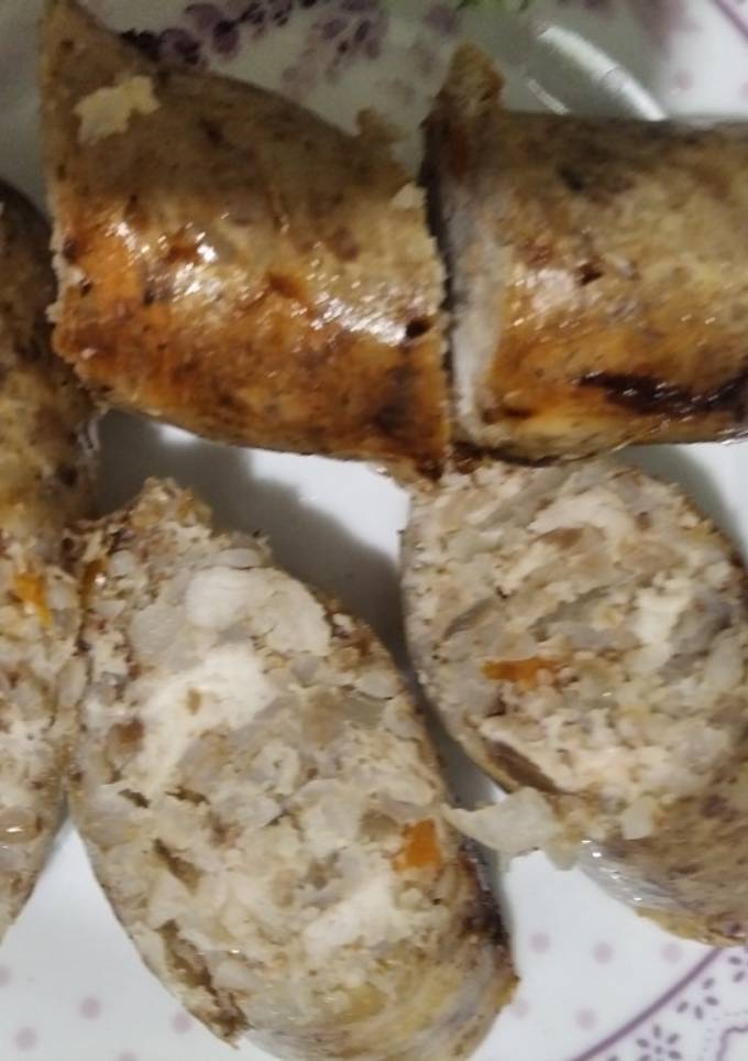 Домашня ковбаса гречана