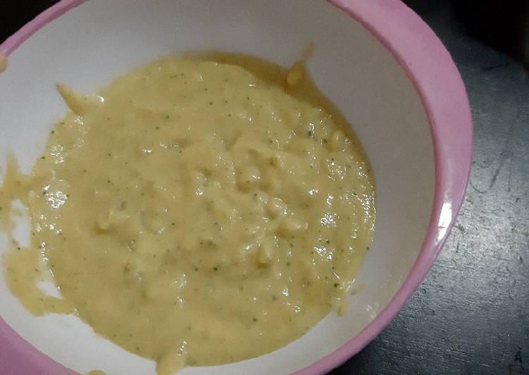 Bubur MPASI kentang, ati ayam