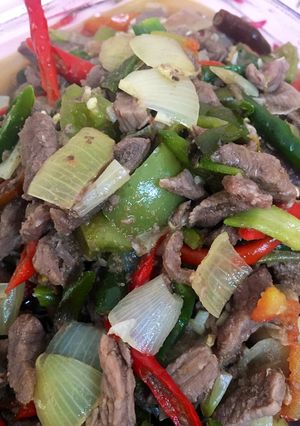 Foto resep Oseng daging sapi simpel