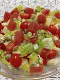 Ensalada con dulce de membrillo