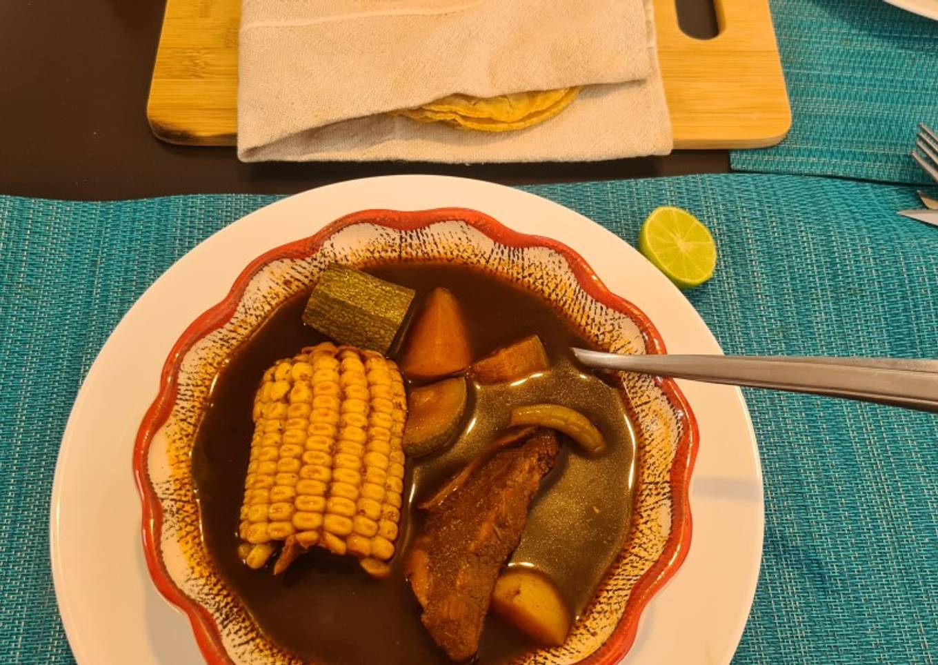 🥣 Mole de olla de mi abuelita 🧡