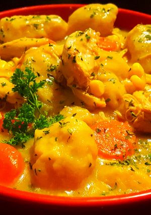 A picture of Mike's Kids EZ Chicken & Dumplings.