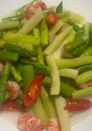 蘆筍炒蝦仁 的食譜成品照片
