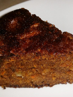 A picture of Carrot Date and Walnut Cake.