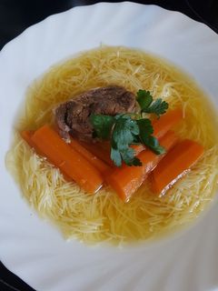 Marhahúsleves sütve recept fotója