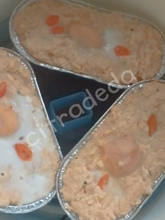 Foto resep Botok telur asin + tahu + kelapa