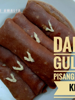 Foto resep Dadar Gulung Pisang Cokelat Keju