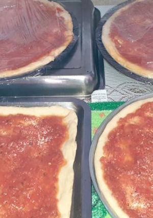 Una foto de Pizza